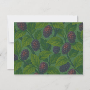 Cartão Postal Mulberry Bush Nature ama folhas