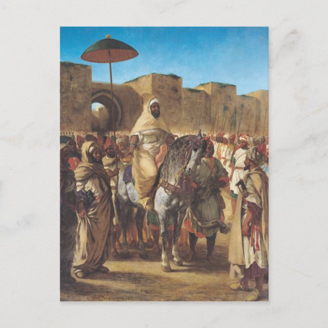 Cartão Postal Muley Abd-ar-Rhaman , O Sultão de Marrocos (Frente)