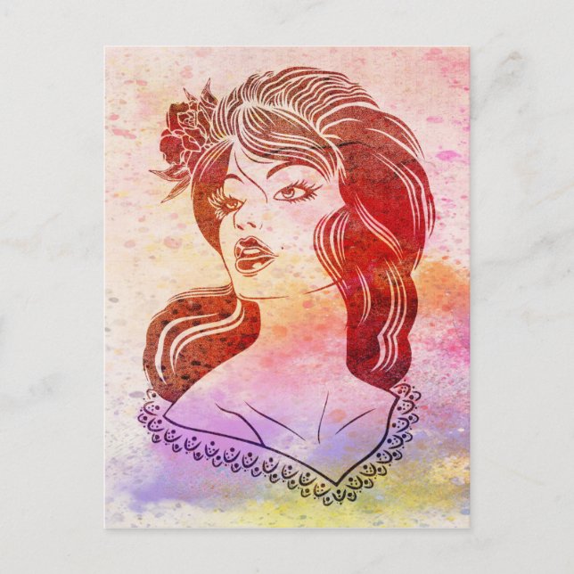 Cartão Postal Mulher (Frente)