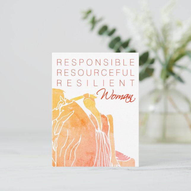 CARTÃO POSTAL MULHER (Em pé/Frente)