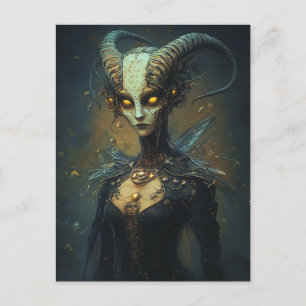 Cartão Postal Mulher Alien