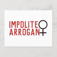 Mulher Arrogante Impolita Símbolo 2 da Mulher
