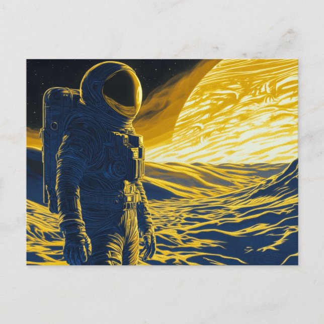 Cartão Postal Mulher Astronauta (Frente)