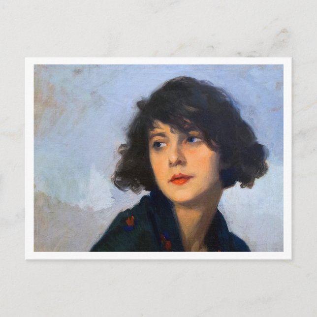 Cartão Postal Mulher, Boulet, 1927 Art (Frente)