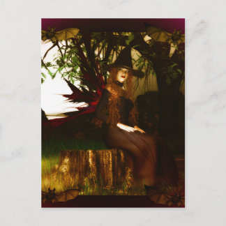 Cartão Postal Mulher Bruxa
