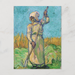 Cartão Postal Mulher camponesa com Rake, Vincent van Gogh de Bel