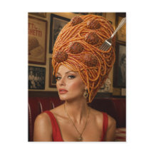 Mulher com Cabelo de Espaguete e Almôndegas