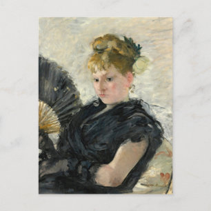 Cartão Postal Mulher com Leque   Berthe Morisot