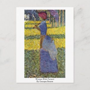 Cartão Postal Mulher Com Parasol Por Georges Seurat