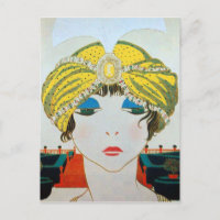 MULHER COM TURBAN AMARELO ORIENTAL / Moda de Belez