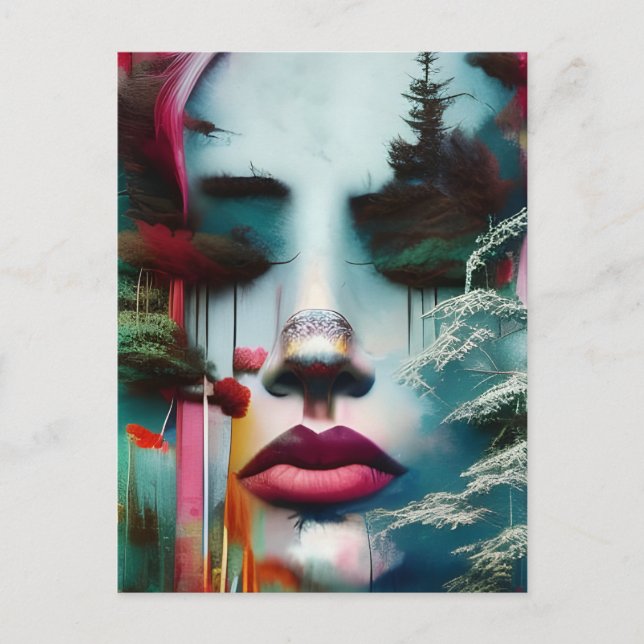 Cartão Postal Mulher da Floresta (Frente)