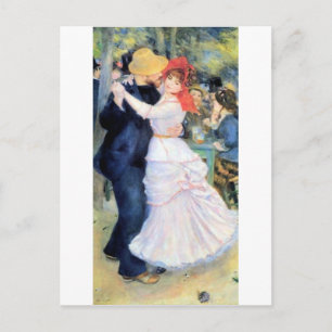 Cartão Postal Mulher dançando pintura de renoir