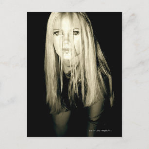 Cartão Postal Mulher de moda gótica