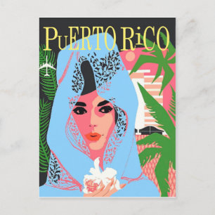 Cartão Postal Mulher de Porto Rico