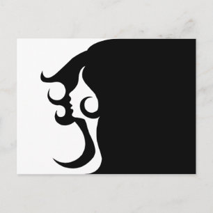 Cartão Postal Mulher Deco Mod