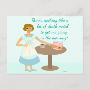 Cartão Postal Mulher do Death Metal
