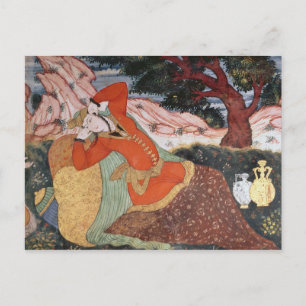 Cartão Postal Mulher do Tribunal de Shah Abbas I, 1585-1627