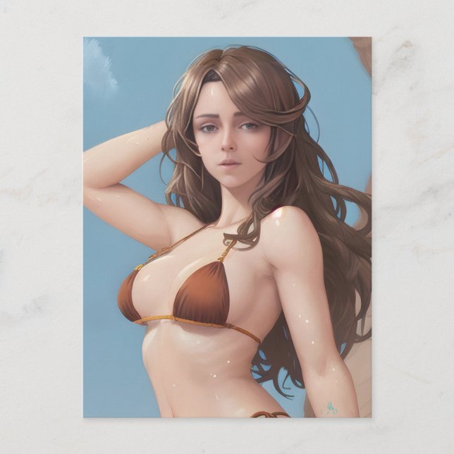 Cartão Postal Mulher em Bikini (Frente)