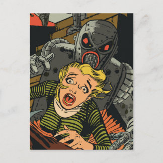 Cartão Postal Mulher em fuga