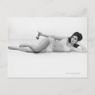 Cartão Postal Mulher em maiôs