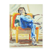 Mulher em pintura a óleo