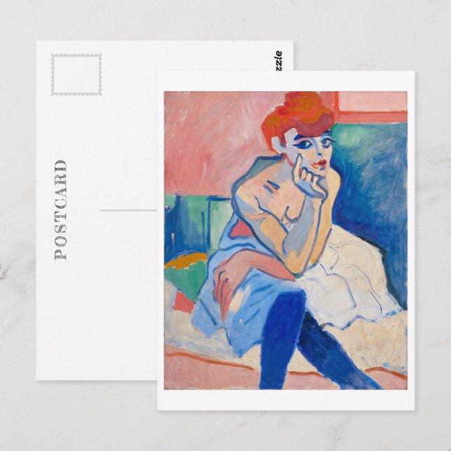 Cartão Postal Mulher em Química | Andre Derain | (Frente/Verso)