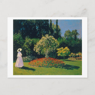 Cartão Postal Mulher em um Jardim, Monet