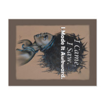 Mulher Engraçada Que Vim Vi Que Fiz Uma Citação In