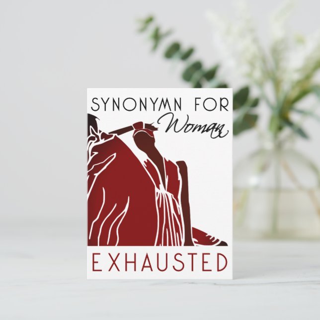 CARTÃO POSTAL MULHER ESFREGADA (Em pé/Frente)