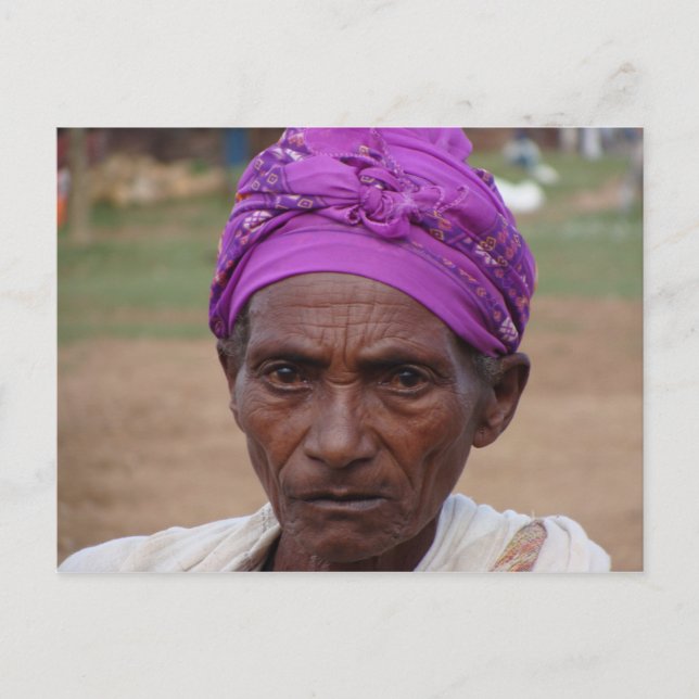 Cartão Postal Mulher etíope 4 (Frente)