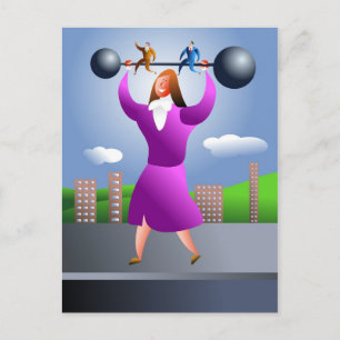 Cartão Postal Mulher Forte