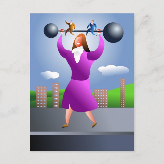 Cartão Postal Mulher Forte (Frente)