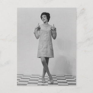 Cartão Postal Mulher Gesturing