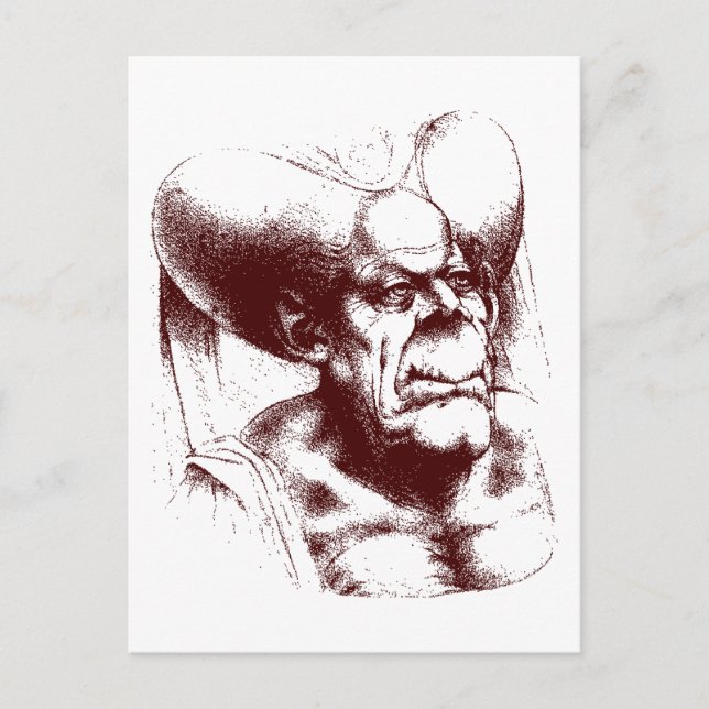 Cartão Postal mulher grotesca (Frente)