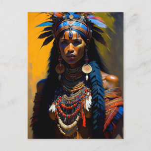 Cartão Postal mulher indiana