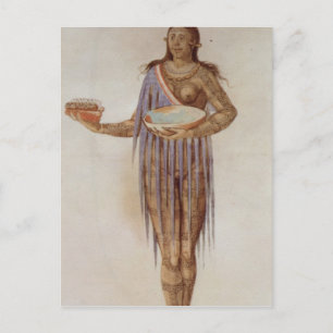 Cartão Postal Mulher Indiana da Flórida