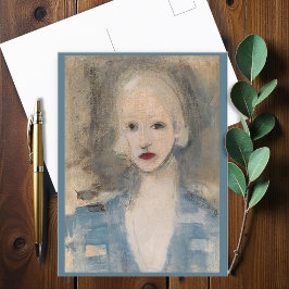 Cartão Postal Mulher loira, Helene Schjerfbeck