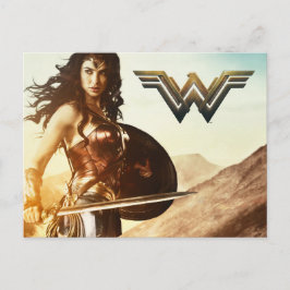 Cartão Postal Mulher Maravilha Ao Sunset