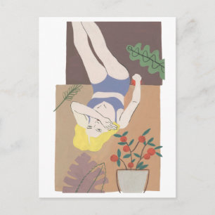 Cartão Postal Mulher Mentira