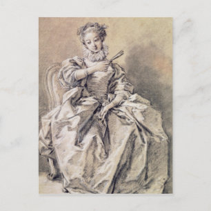 Cartão Postal Mulher na fantasia espanhola