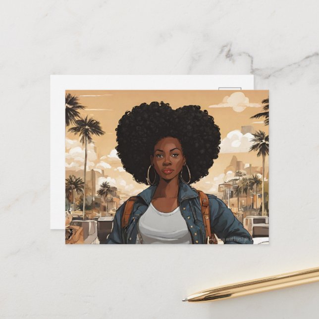 Cartão Postal Mulher Negra (Frente/Verso In Situ)