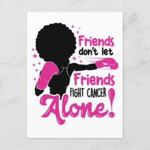 Cartão Postal Mulher negra cancer da mama sobrevivente da guerre