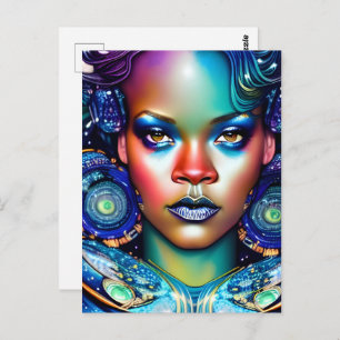 Cartão Postal Mulher Negra Gorda