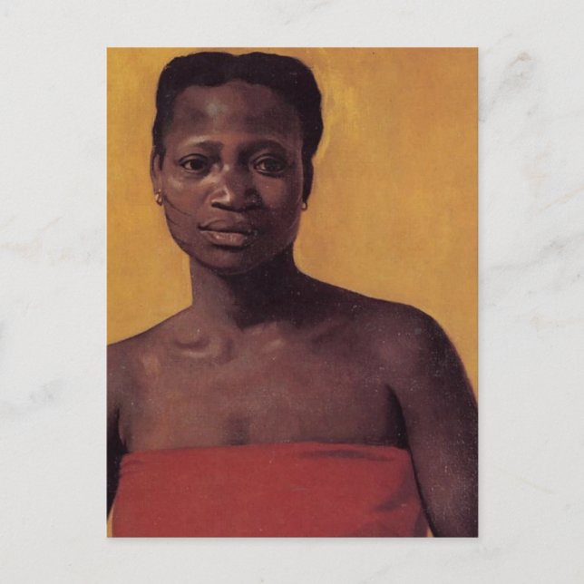 Cartão Postal Mulher Negra Sentada (Frente)