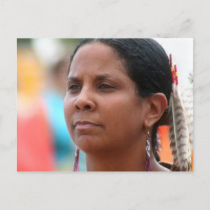Cartão Postal Mulher Pow Wow