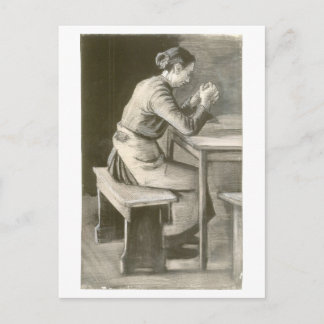 Cartão Postal Mulher Rezando, Vincent van Gogh