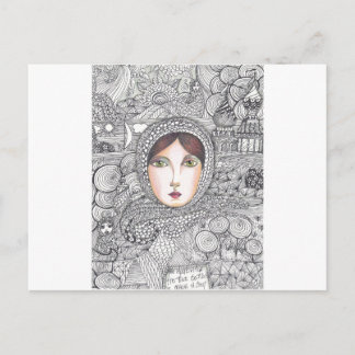 Cartão Postal mulher russa
