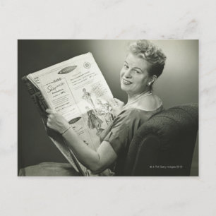 Cartão Postal Mulher Sentada em Presidente