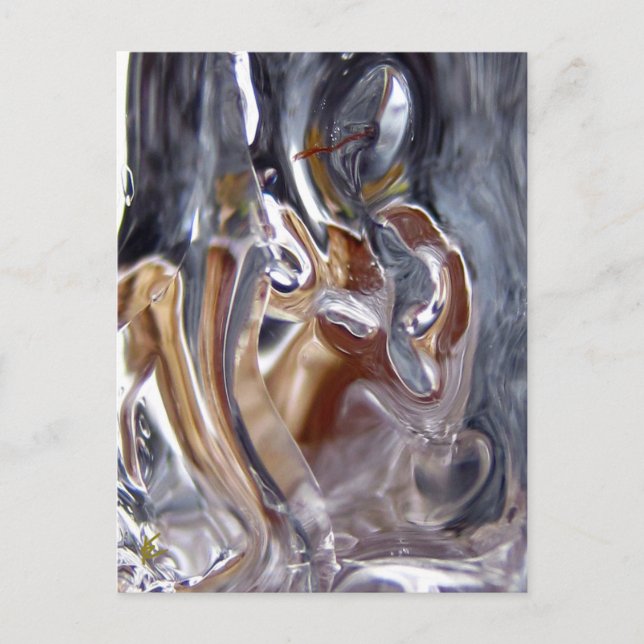 Cartão Postal Mulher sob Cachoeira Deusa do Banho (Frente)