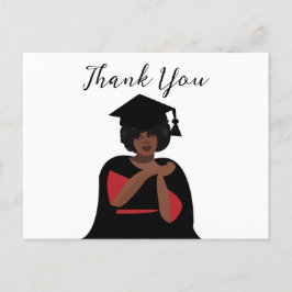 Cartão Postal Mulher Sorridente Personalizada Graduada